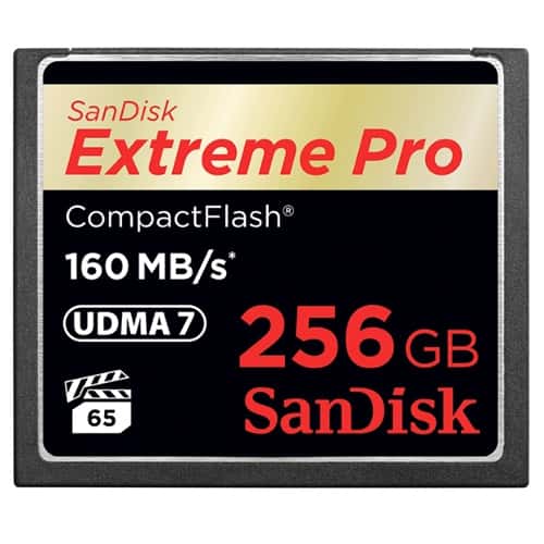 Карта памяти CF 256Gb Sandisk Extreme Pro 160Mb/s