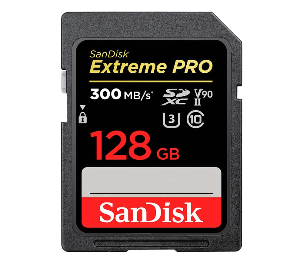 Карта памяти Sandisk SDXC II 128Gb V90 300Mb/s